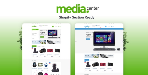 MediaCenter Electronics Store Shopify Theme - Section Ready