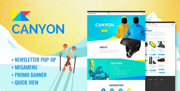 Canyon - Responsive Extreme Sportswear Shopify Theme