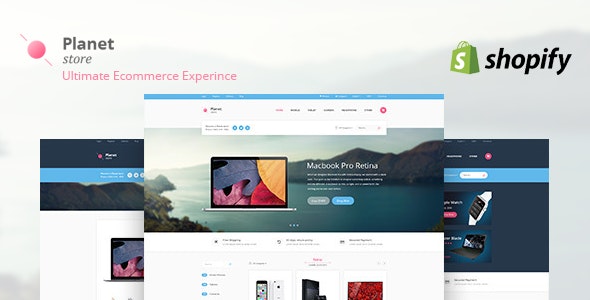 Tienda Planet Tech - Tema de Shopify para comercio electrónico