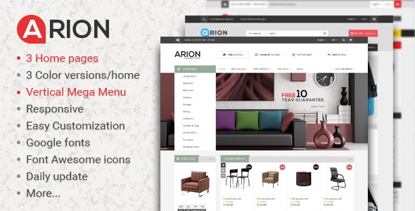 Arion - Tema adaptable de Shopify