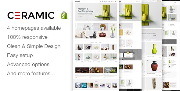JMS Ceramics - Tema adaptable de Shopify