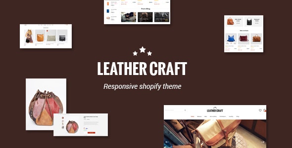 Tema de Shopify de cuero para moda adaptable
