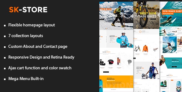 SK - Tema responsivo de Shopify para tiendas