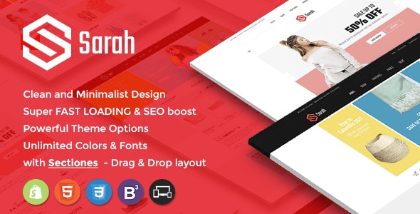 Tema de Shopify de estilo minimalista: Generador de páginas con secciones de arrastrar y soltar + Muebles y decoración, Niños
