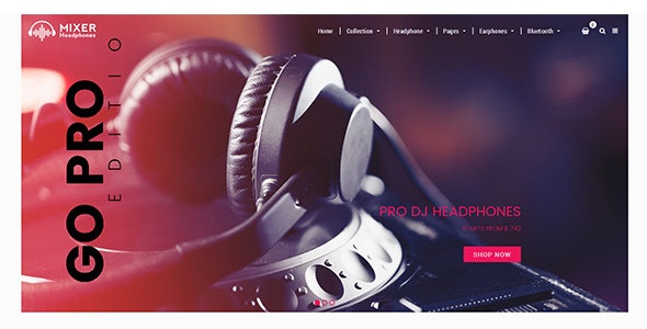 Mixer - Tema de Shopify para auriculares y audio