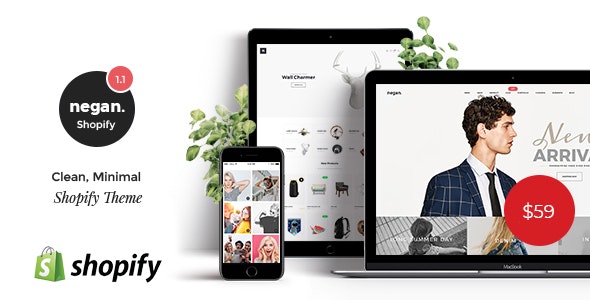 Negan - Clean, Minimal Shopify Theme