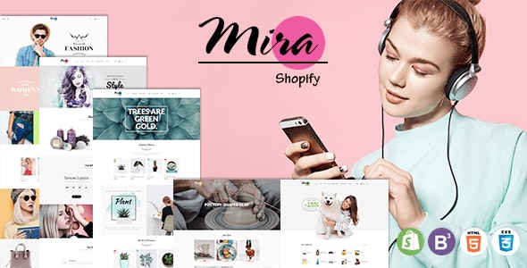Mira - Tema adaptable de Shopify para boutique de accesorios con secciones
