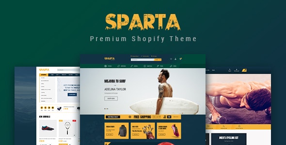 Sparta - Tema de Shopify para tienda de deportes