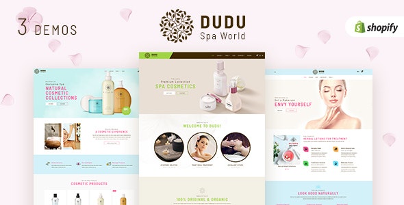 DUDU Cosmetic, Healthcare & Wellness Spa Shopify Theme