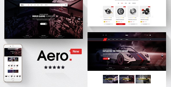 Aero - Auto Parts, Car Accessories Shopify Theme