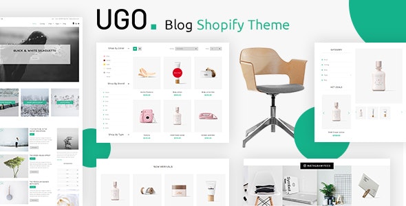 Ugo - Tema minimalista de Shopify para servicios de blog