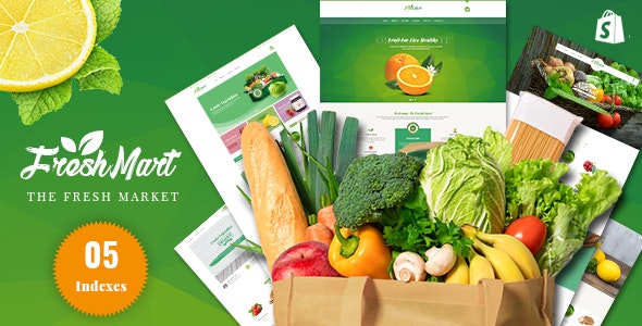 FreshMart - Responsive Shopify Theme, Organic, Fresh Food, Farm Store
