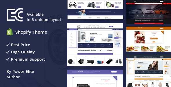 eCode - Sectioned Multipurpose Shopify Theme