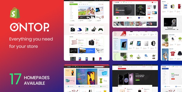 Ap Ontop - Customizer Sections Minimalist Retina Large Inventory Best Premium Shopify Theme 2018