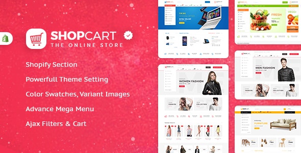 Shopcart - Shopify Multi-Purpose Responsive Theme For Fashion , Furniture , Electronics & Vegetables