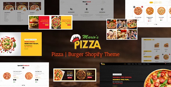 Tema de Shopify para Marios Pizza | Hamburguesa