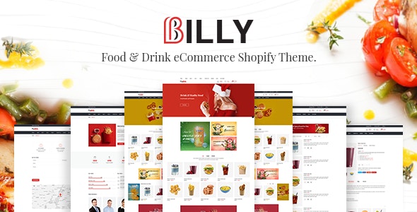 Billy - Food & Drink Store Shopify Theme