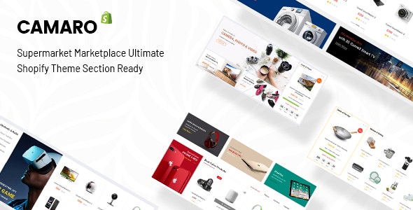 Camaro - Gadgets & Digital Fashion Super Market Minimalist Shopify Section Theme