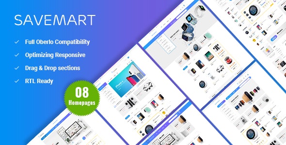 Savemart: el mejor tema digital responsivo de Shopify