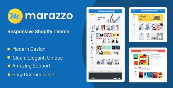 Marazzo - Tema de Shopify para comercio electrónico con secciones de arrastrar y soltar