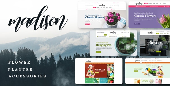 Madison - Tema de Shopify para flores, plantas, belleza, herramientas de jardinería, tienda de alimentos y vivero.