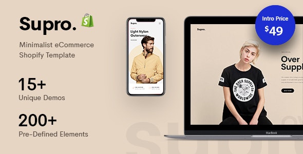 Supro - Minimalist Responsive Shopify Theme