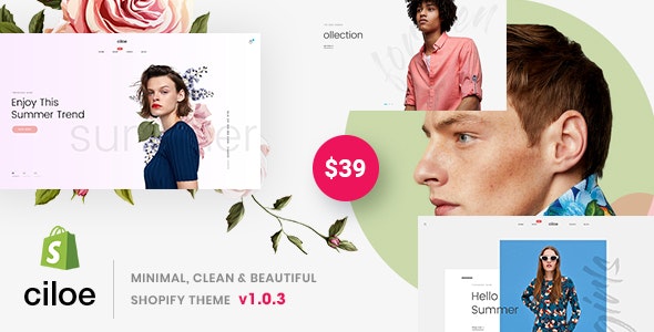 Ciloe - Minimal, Clean & Beautiful Shopify Theme