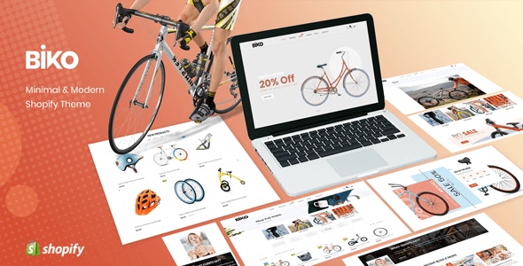BIKO - Bicycle Store Responsive Shopify Theme Sections Ready