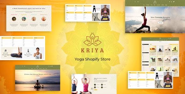 Kriya - Yoga Shopify Store