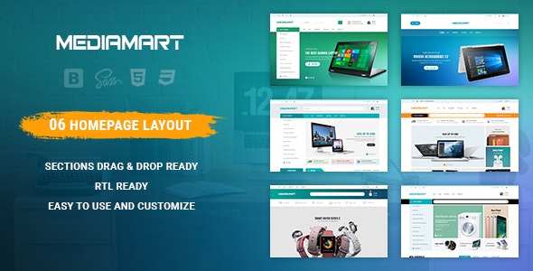 Mediamart - Tema adaptable de Shopify