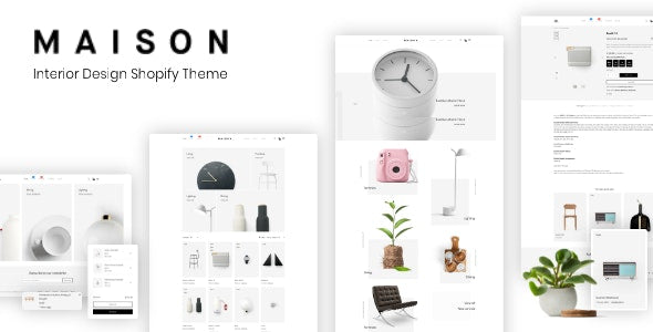 Tema de Shopify para diseño de interiores - Maison