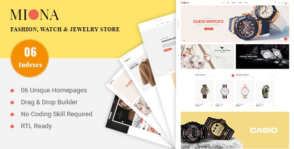 MIONA - Fashion, Watch & Jewelry Shopify Theme