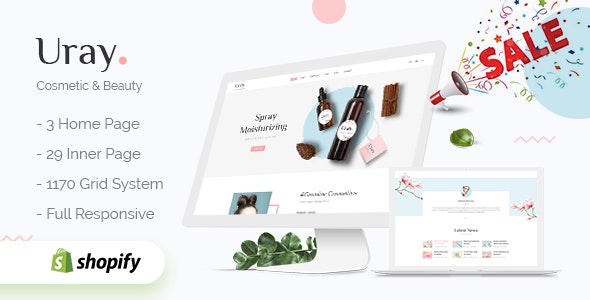 Uray - Cosmetic & Beauty Shopify Theme