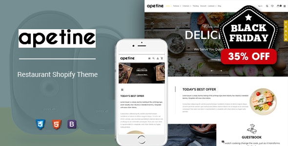 Apetine - Responsive Food & Restaurant Shopify