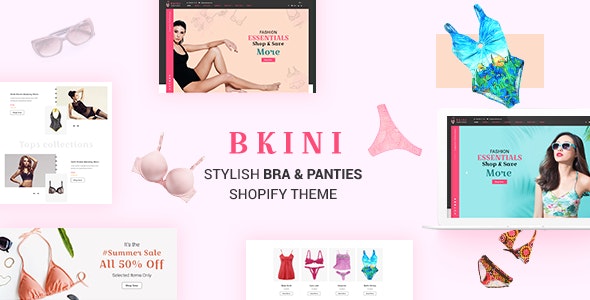 Bkini - Bra, Panties & Bikini Store Shopify Theme