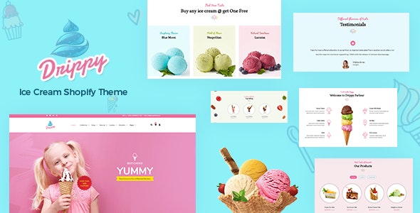 Drippy - Ice Cream Store Shopify Theme
