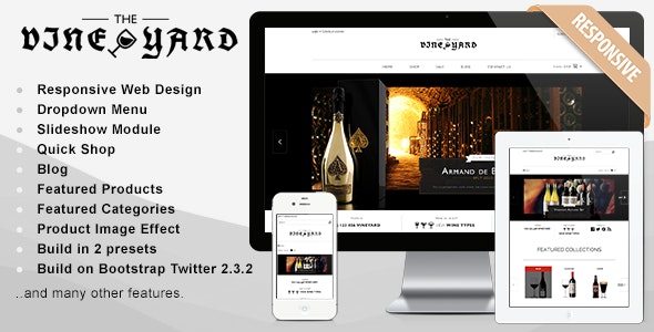 Tema adaptable de Shopify - WineYard