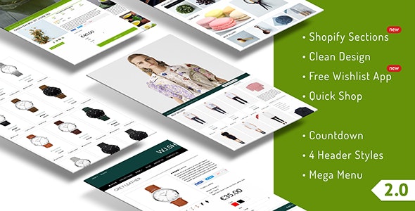 Quickshop - Tema adaptable para secciones de Shopify
