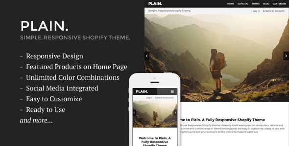 Tema sencillo y adaptable para Shopify