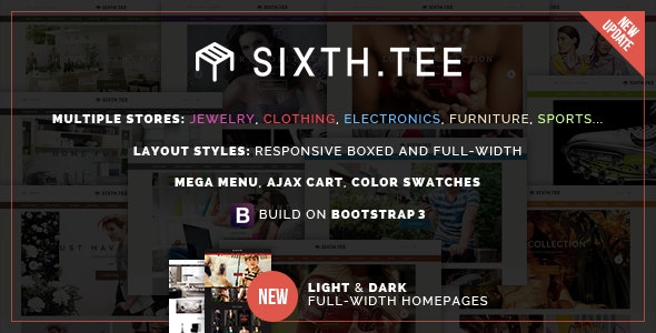 Minimal Multipurpose Shopify Theme - SixthTee