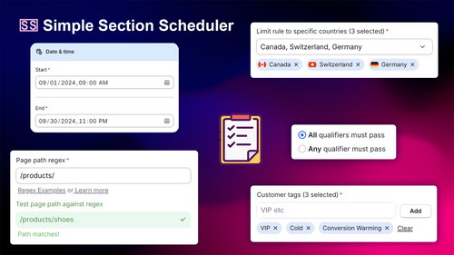 Simple Section Rules Scheduler