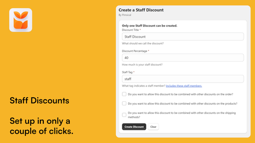 Pimsical Staff Discount