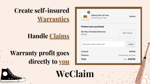 WeClaim: Warranty Upsells