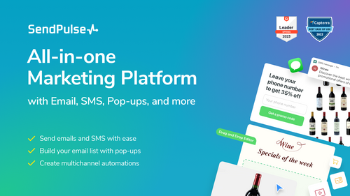 SendPulse Email, SMS & Pop‑ups