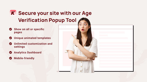 K: Age Verification Popup 18+