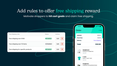 Octolize Free Shipping Goals