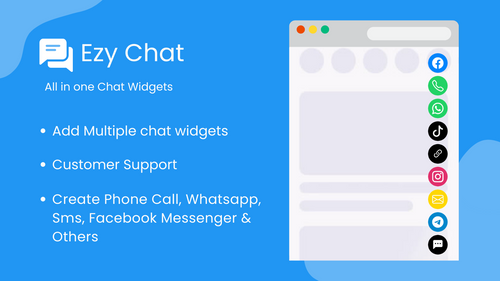 Ezy ‑ All in one chat widgets