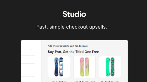 Checkout Upsell by Studio