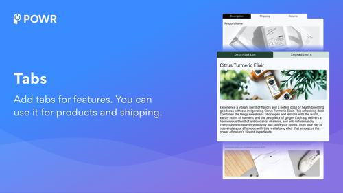 POWR Product Tabs