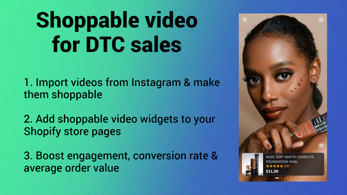 Shoppable Video Reels Stories